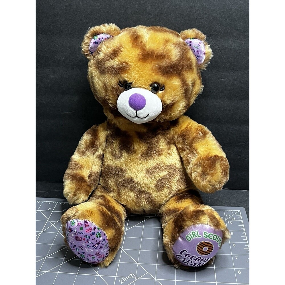 Build a Bear Girl Scout Coconut Caramel Bear Gently Preloved